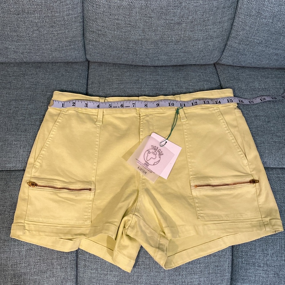NWT Pistola Hannah Cargo Shorts in Limeade Sz. 30 - Picture 6 of 8